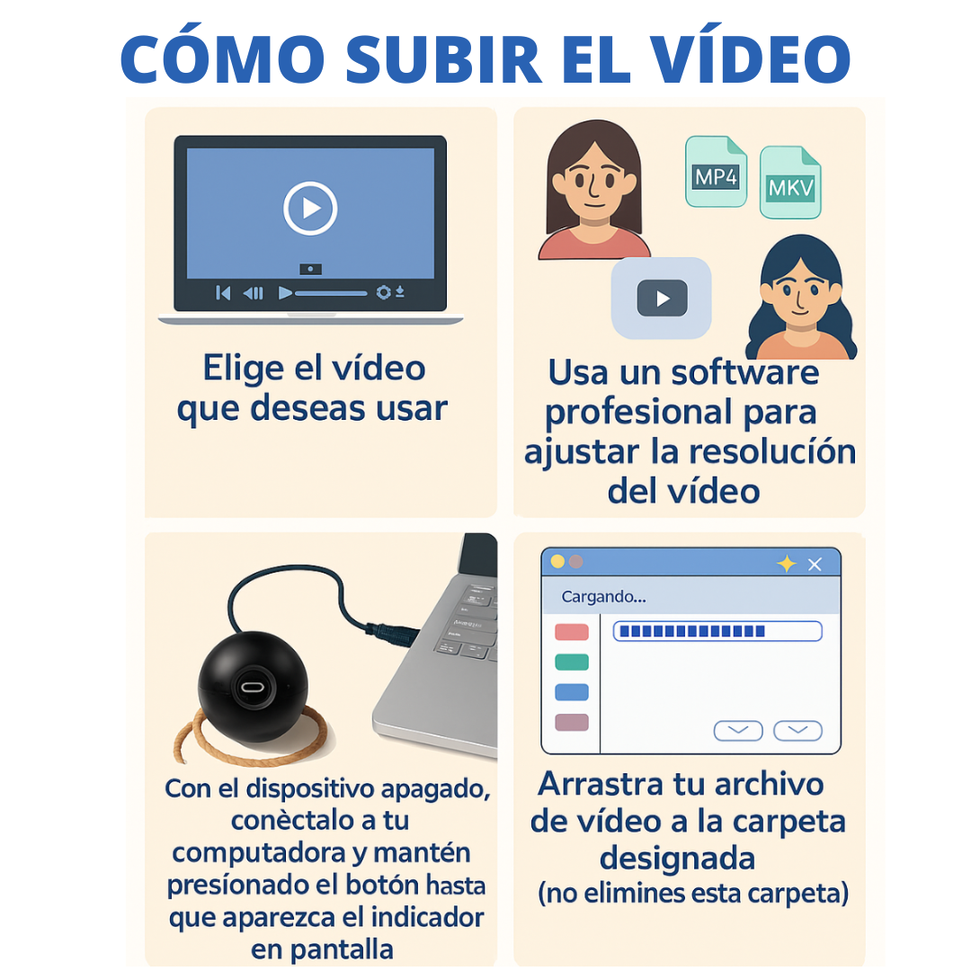 Lunéa — Esfera con vídeo 3D y sonido